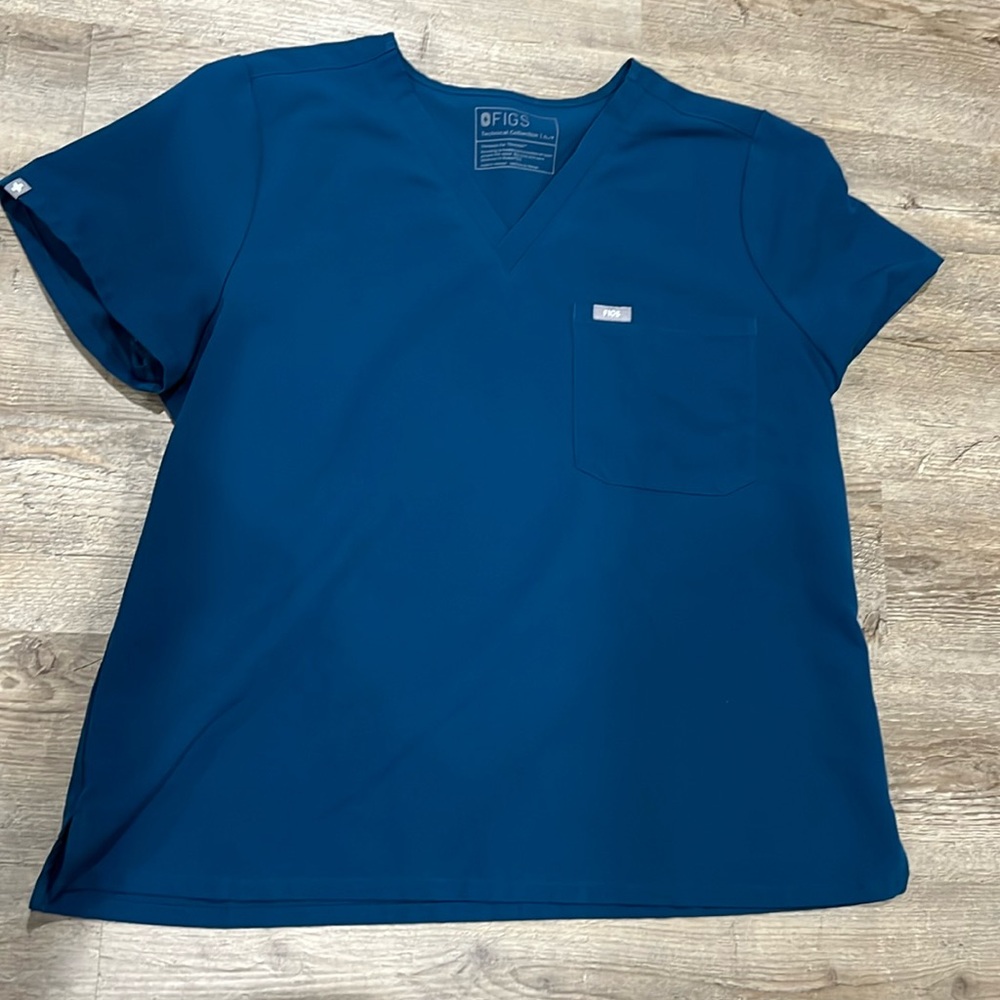 Figs Catarina Top in Deep Reef XL Petite